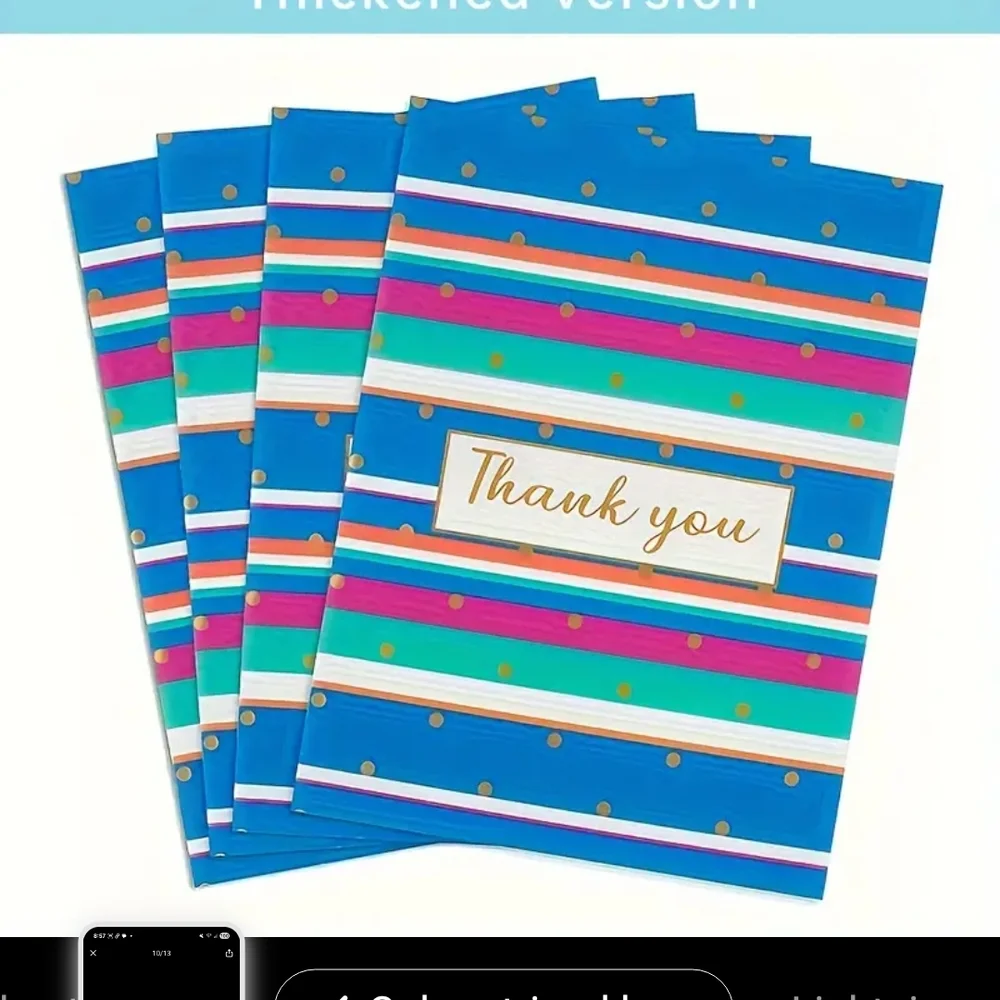 Colorful Thank You Polymailers